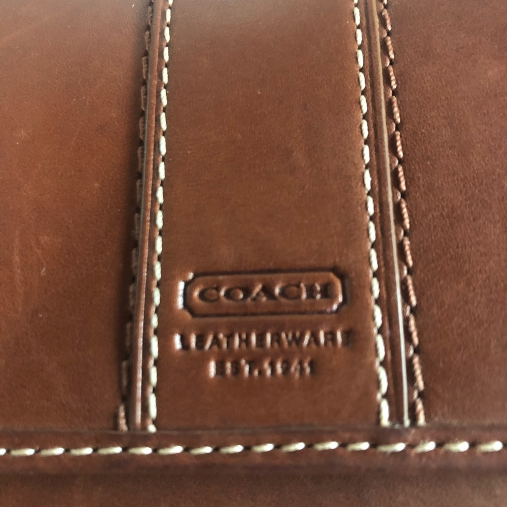 Coach leather wallet - Picture 2 of 3